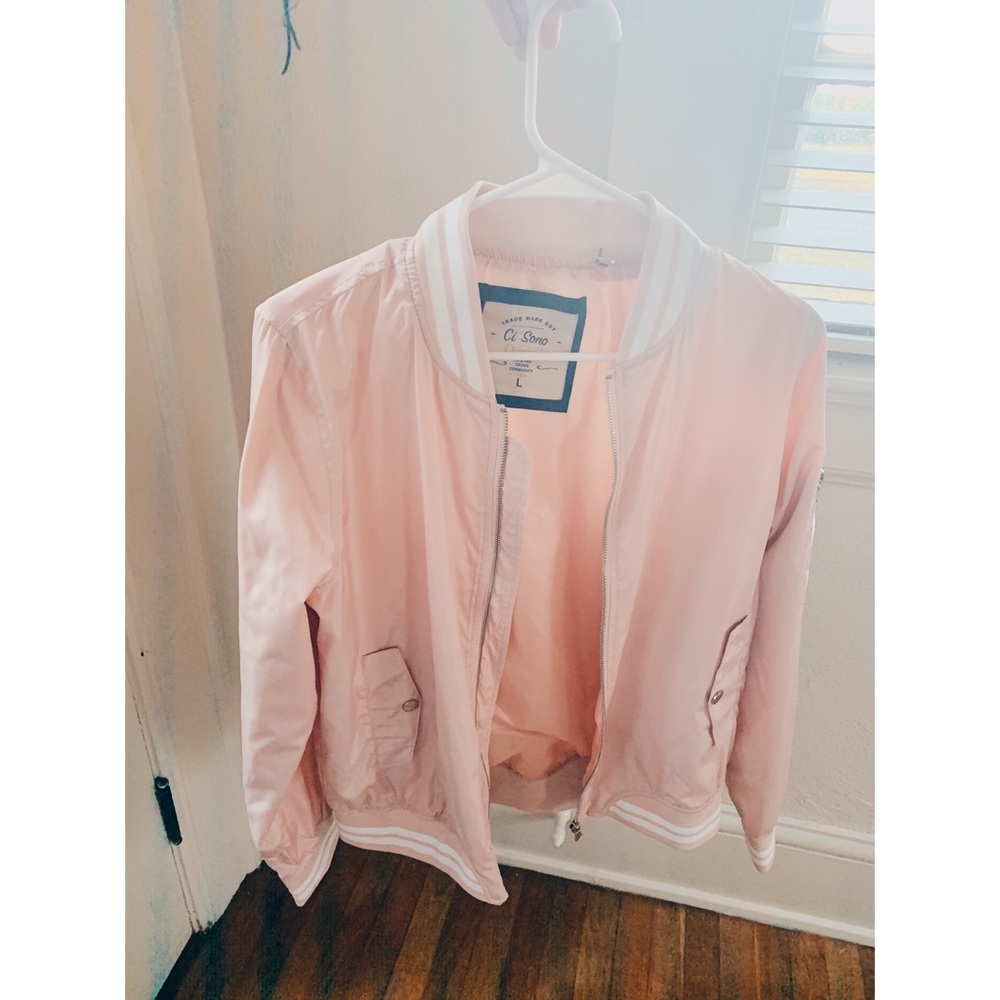 VINTAGE BOMER JACKET PASTEL // SIZE L //